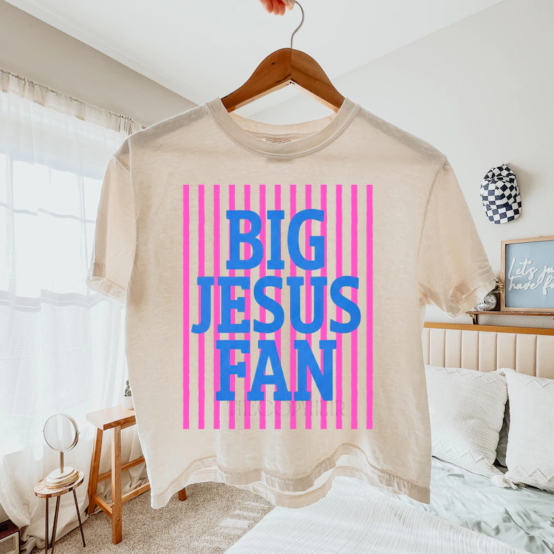 Big Jesus Fan | Boxy Cropped Comfort Colors Graphic Tee