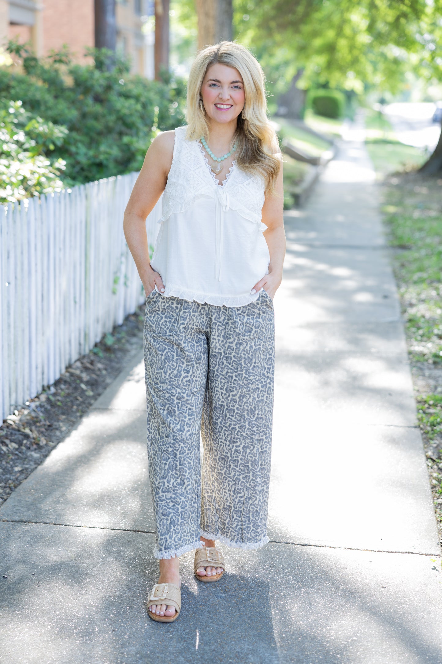 Pull on Leopard Pant