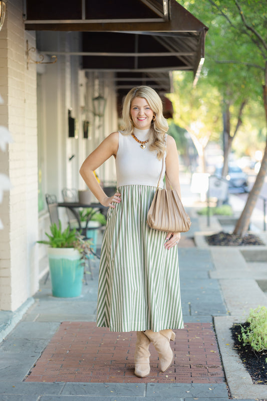 Green Stripe Maxi