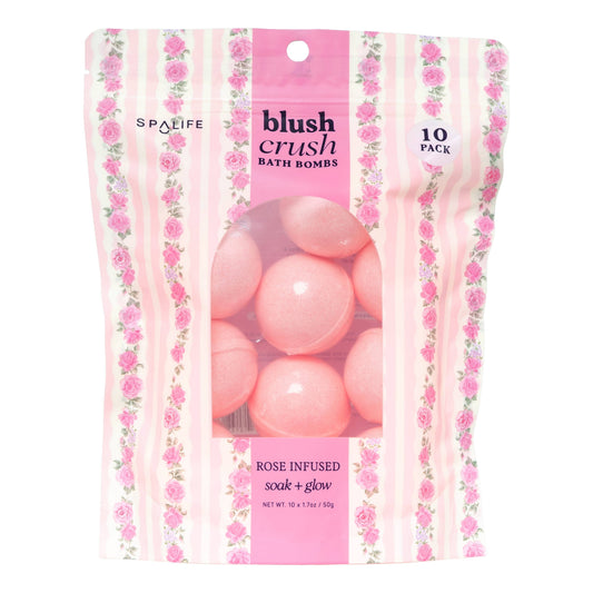 Blush Crush Spa Bath Bombs – 10 Pack