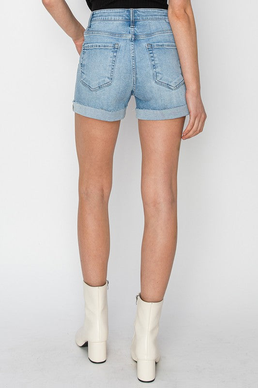 Risen High Rise Cuff Shorts