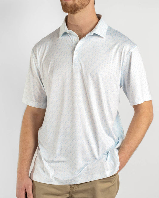 Men's Half Shell Performance Polo Oyster