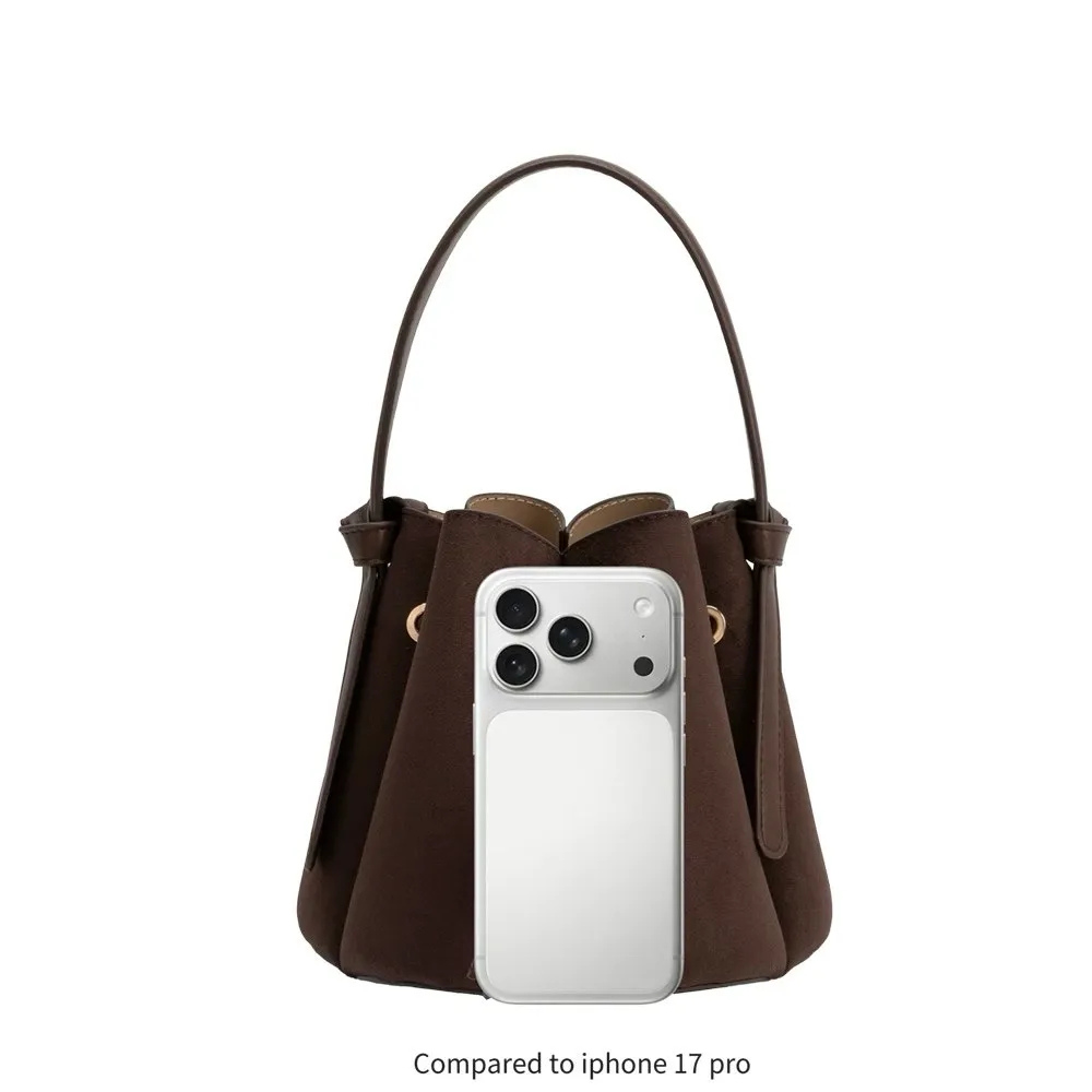 Laguna Mini Sage Recycled Vegan Suede Top Handle Bag