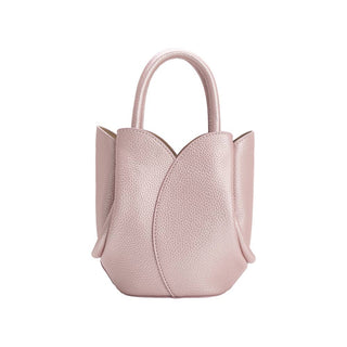 Tulip Mini MTL Pink Recycled Vegan Leather Top Handle Bag