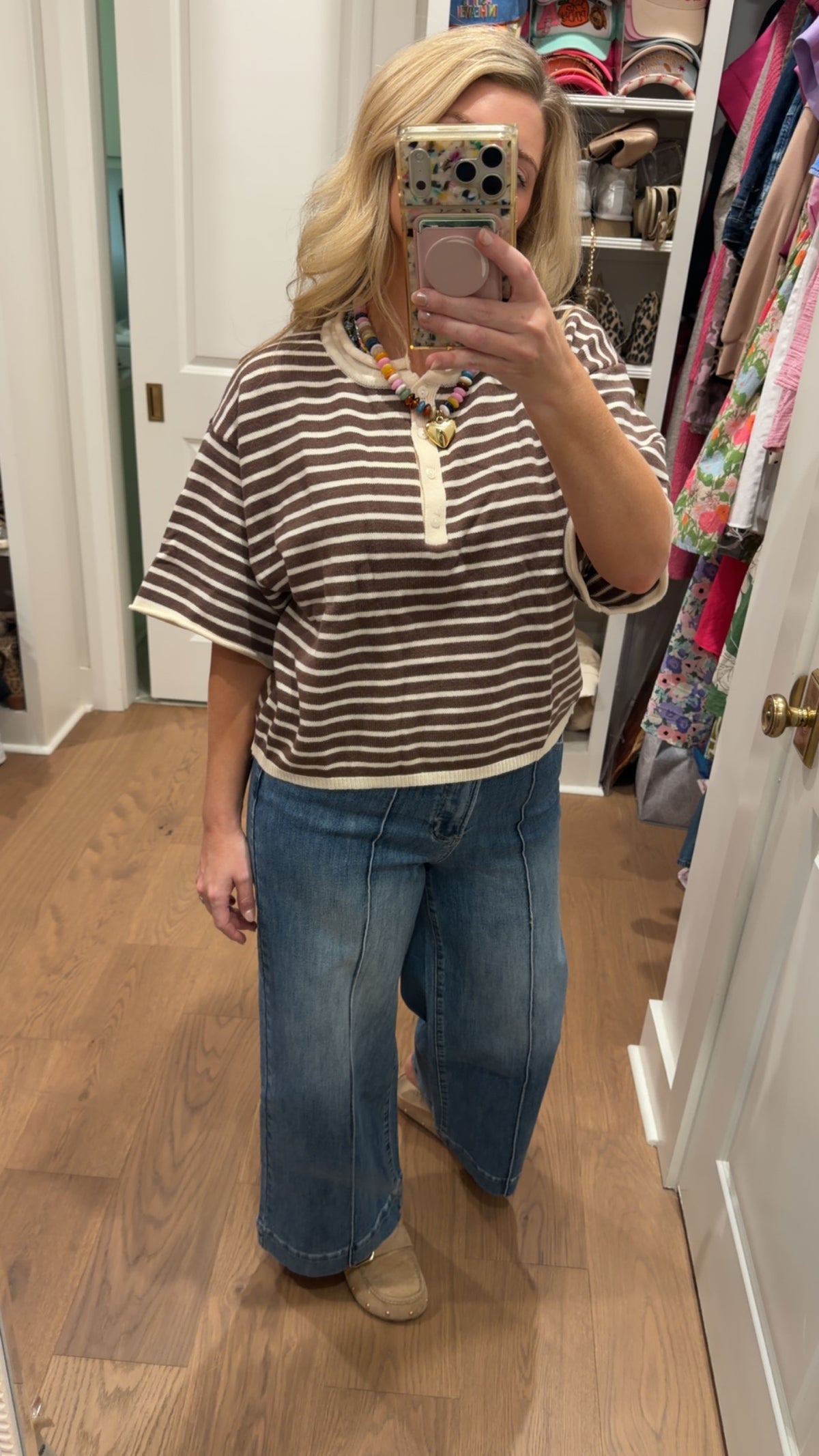Basic Knit Stripe Top
