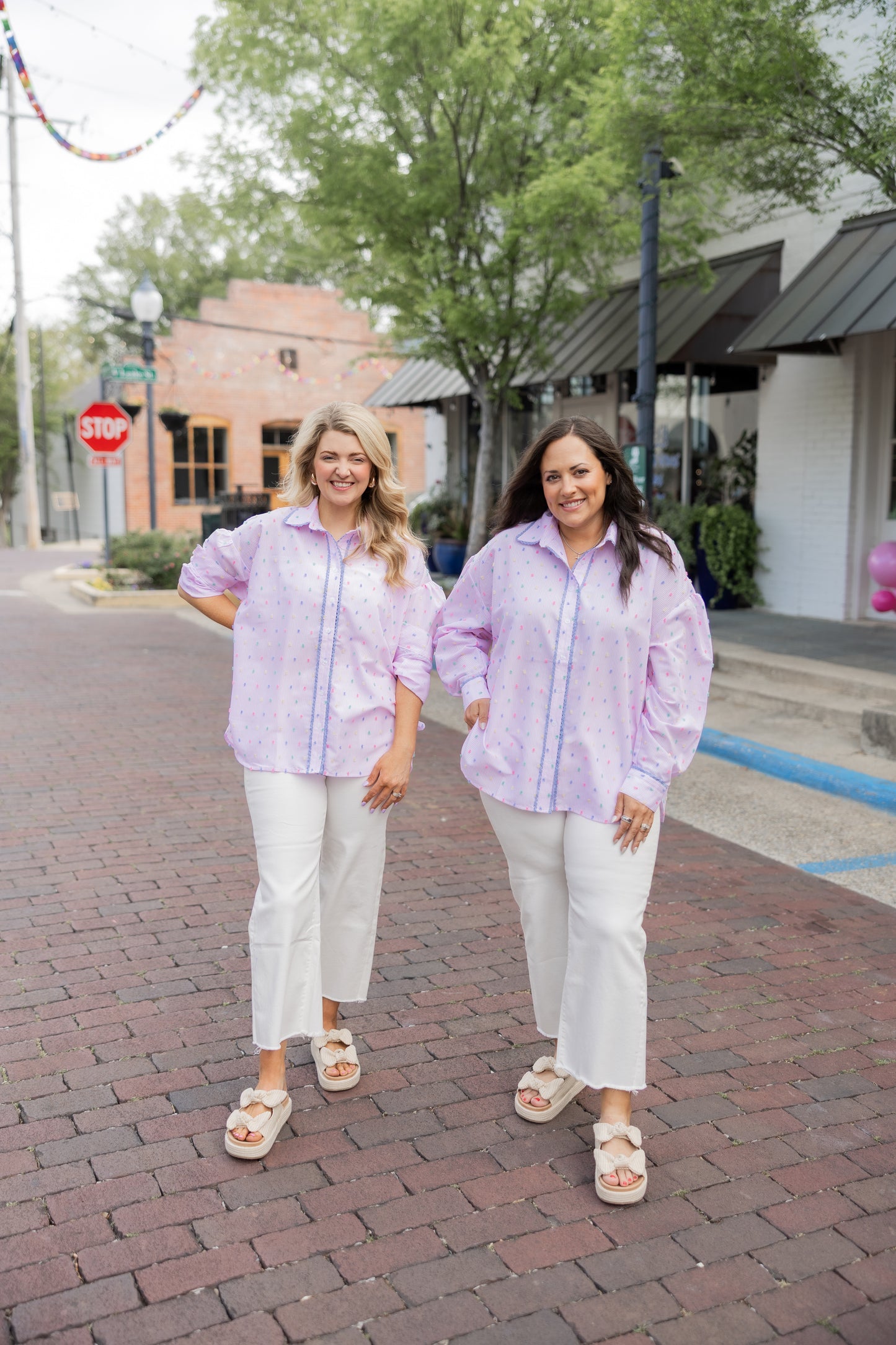 Cotton Candy Button Up