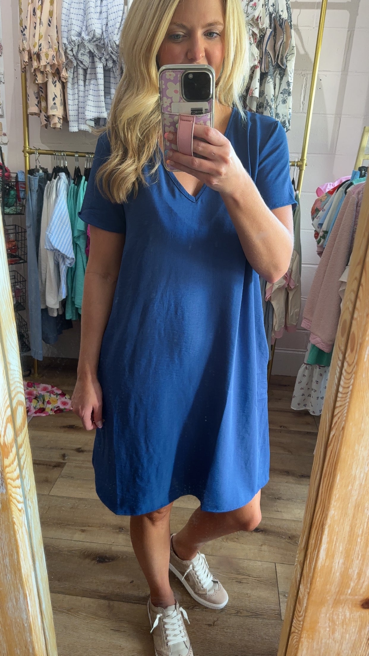 Airflow Dress Denim Blue