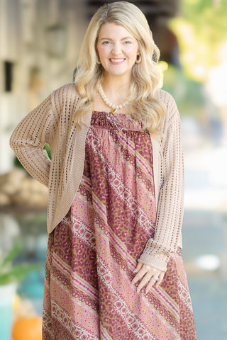 Mocha Knit Cardi