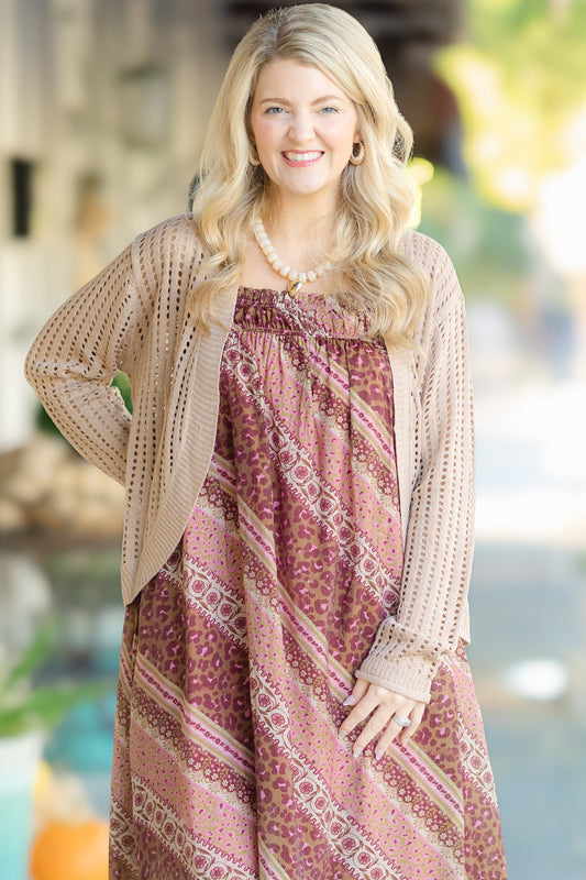 Mocha Knit Cardi