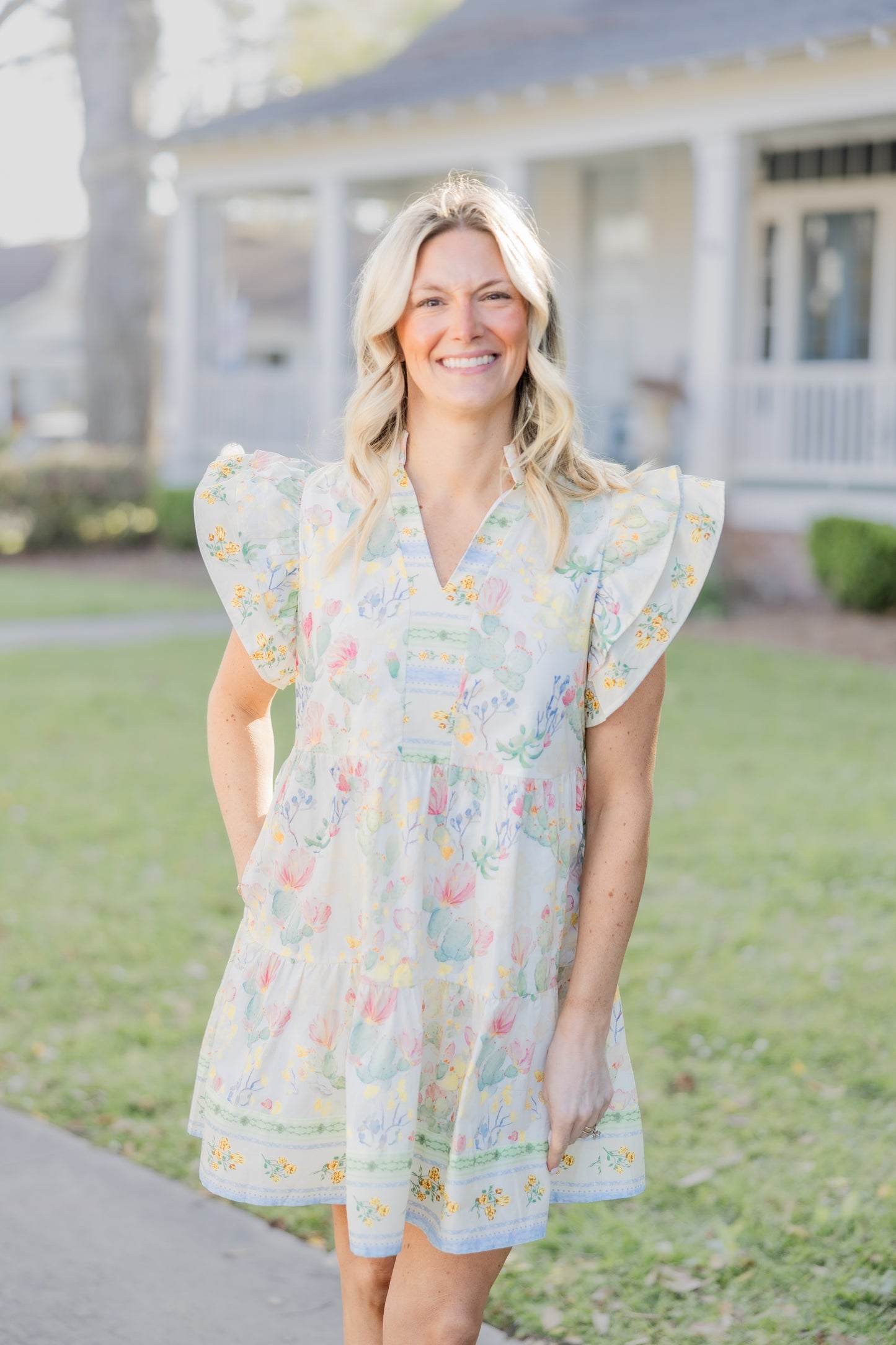 Garden Print Dress