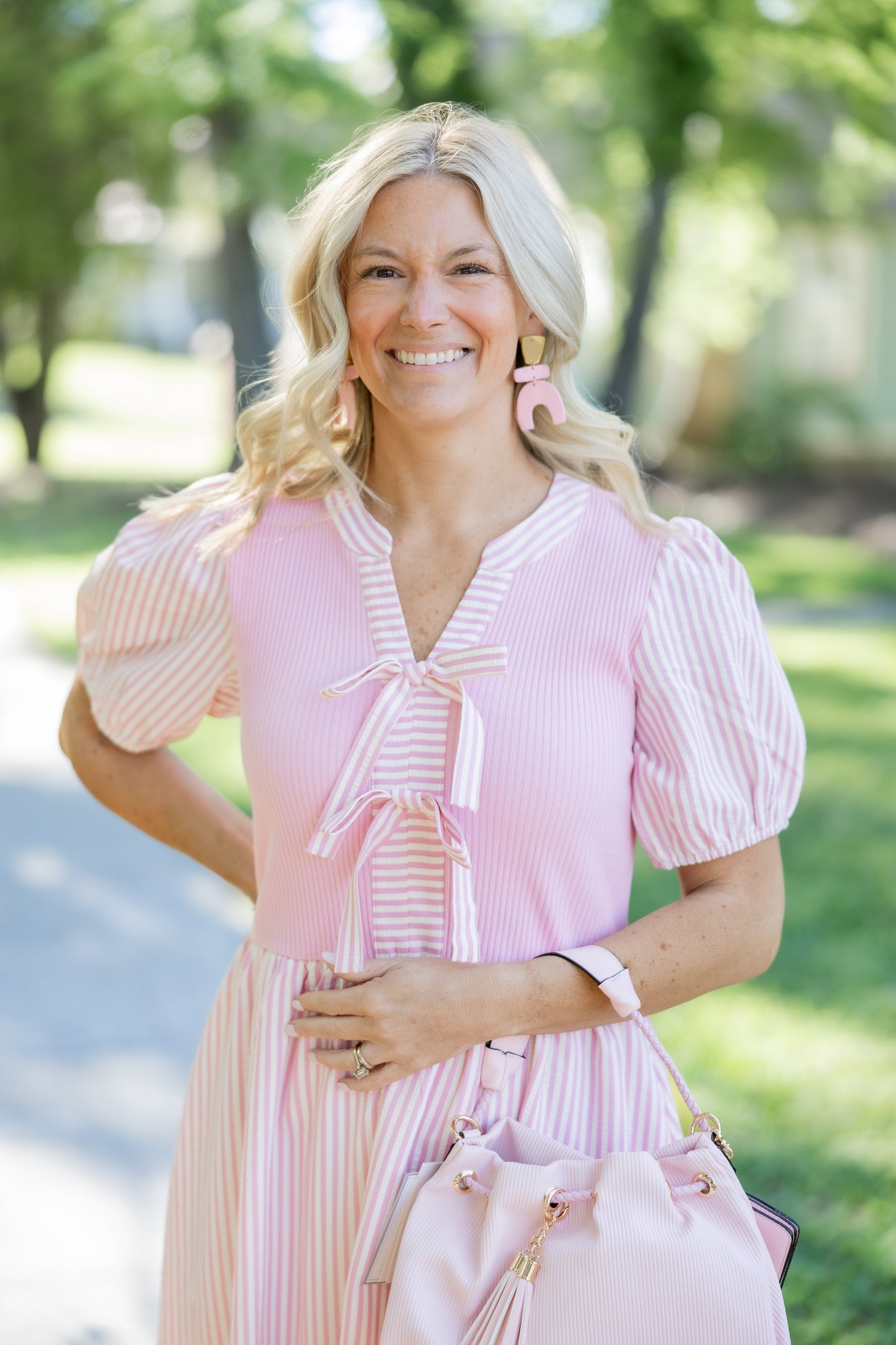 Pink Stripe Maxi