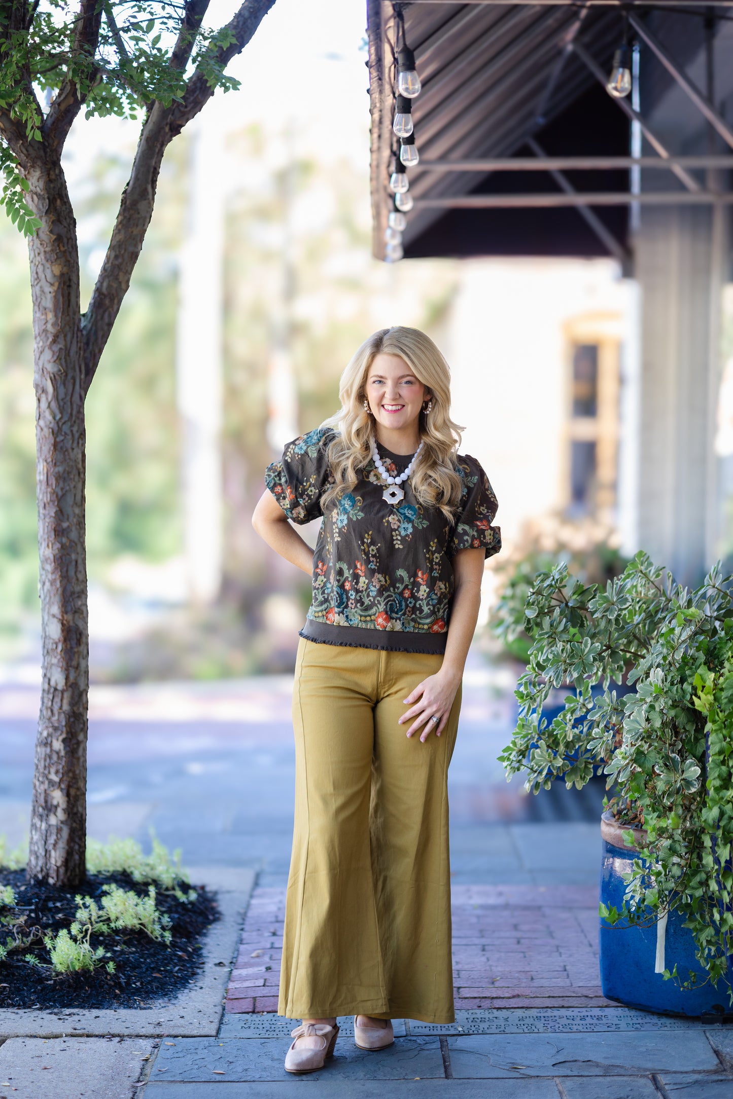 Flare Fall Color Pant- Mustard