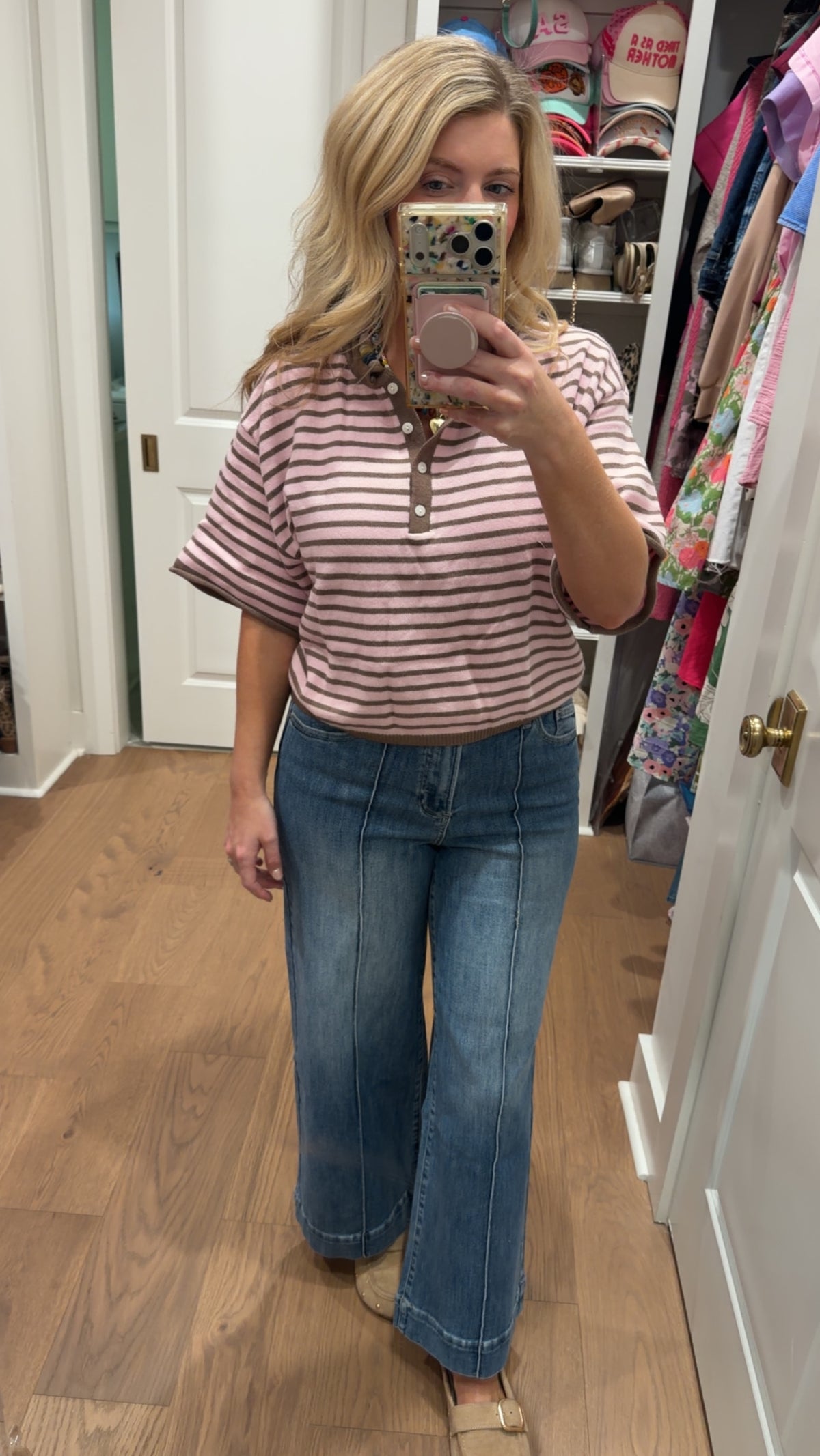 Basic Knit Stripe Top