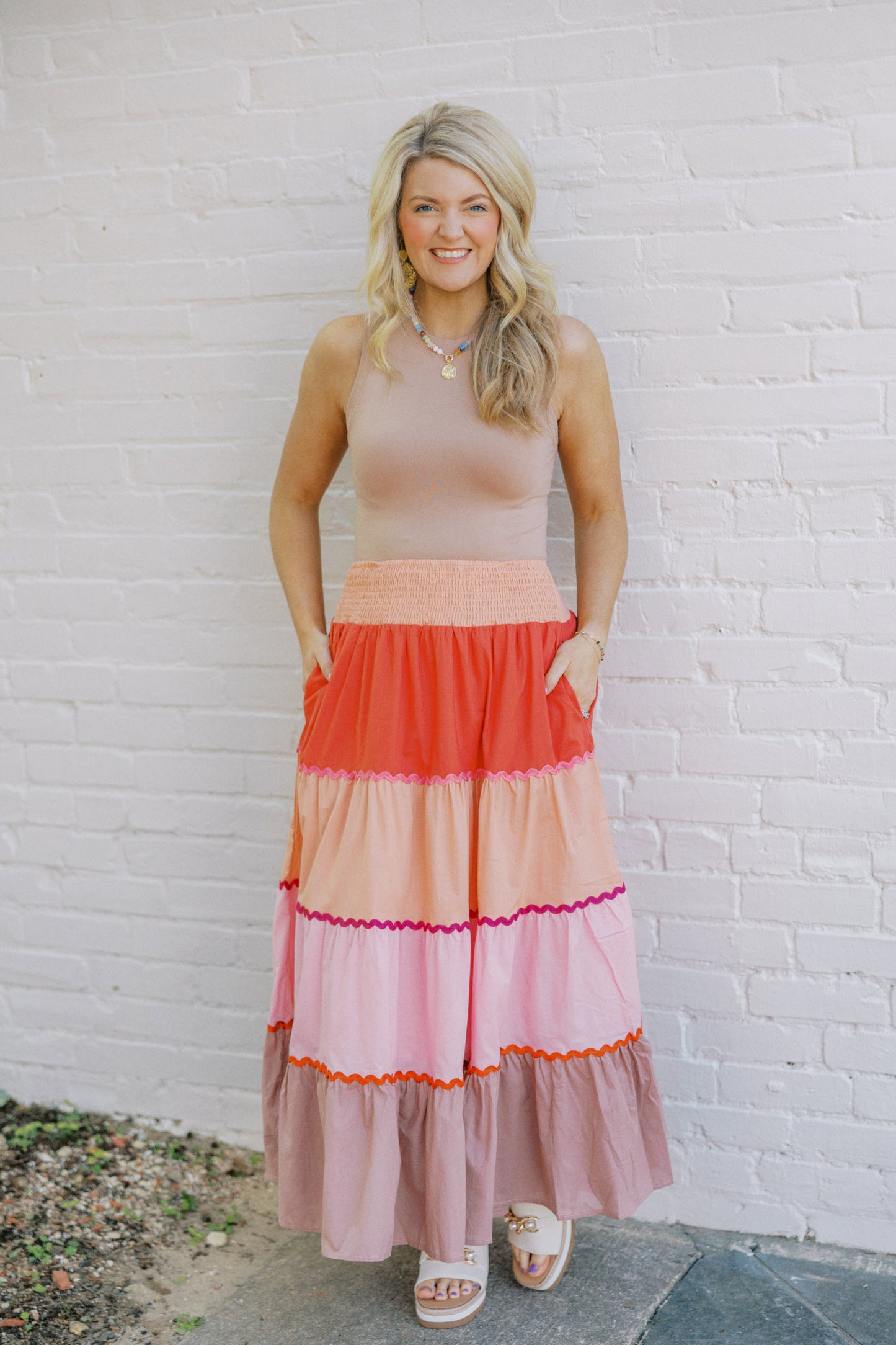 Multi Maxi Skirt