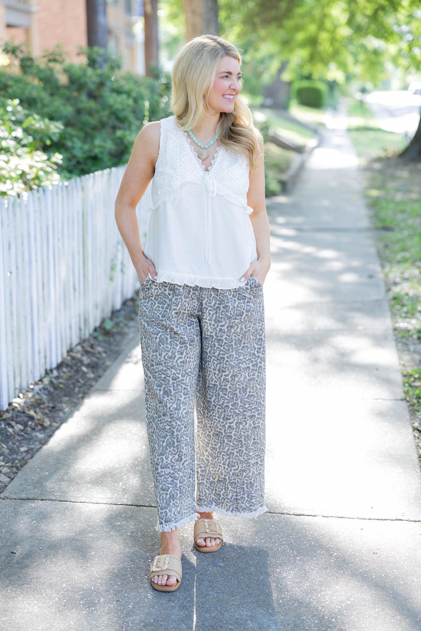Pull on Leopard Pant