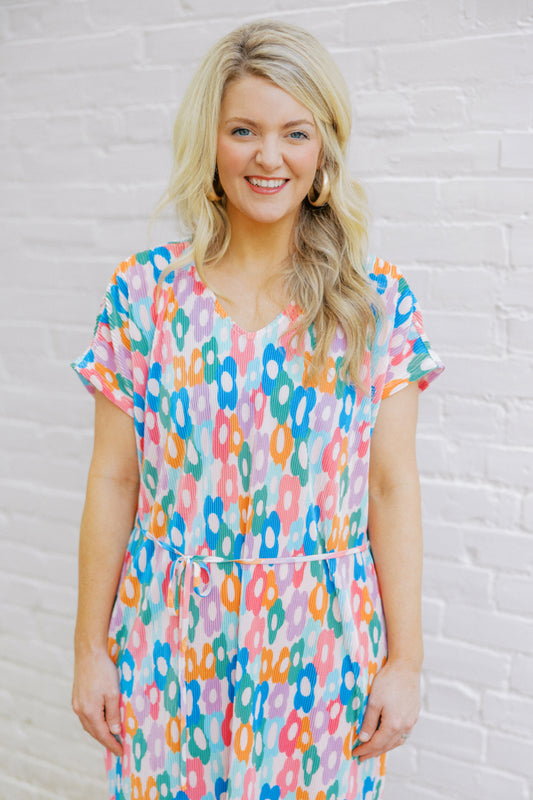 Oversized floral maxi