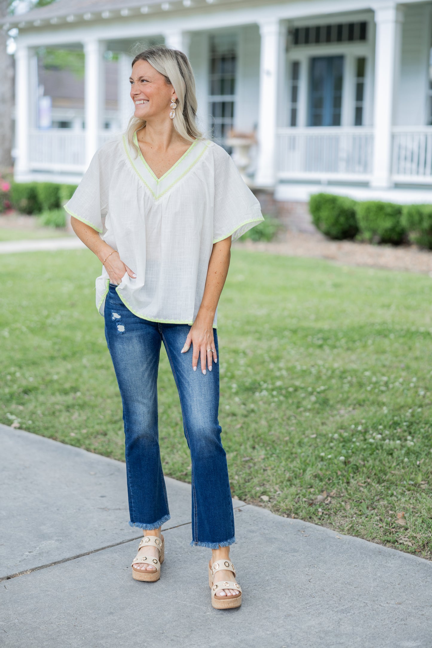 Neon White Top