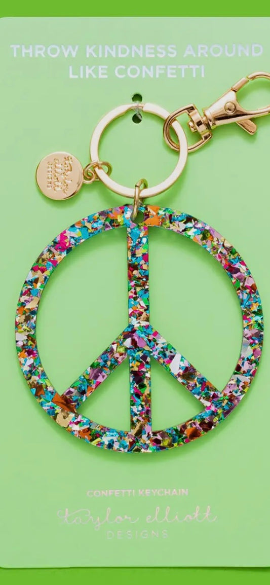 Taylor Elliot Peace Keychain