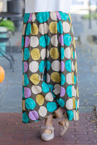 Blue Mix Dot Pants