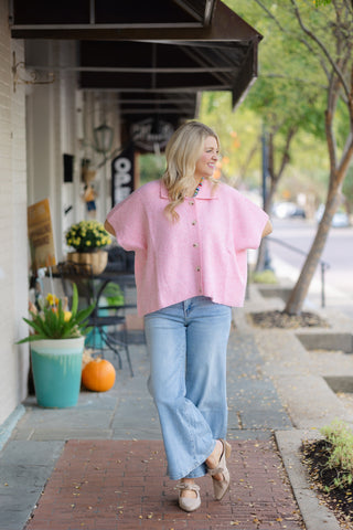 Pink Cape Cardi