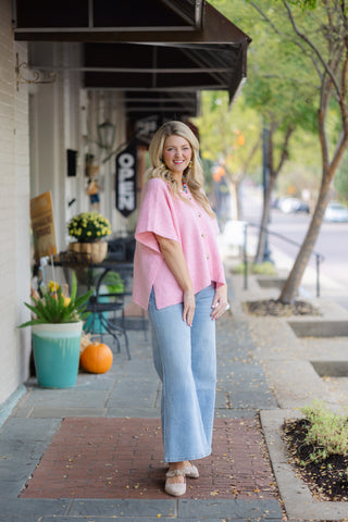 Pink Cape Cardi