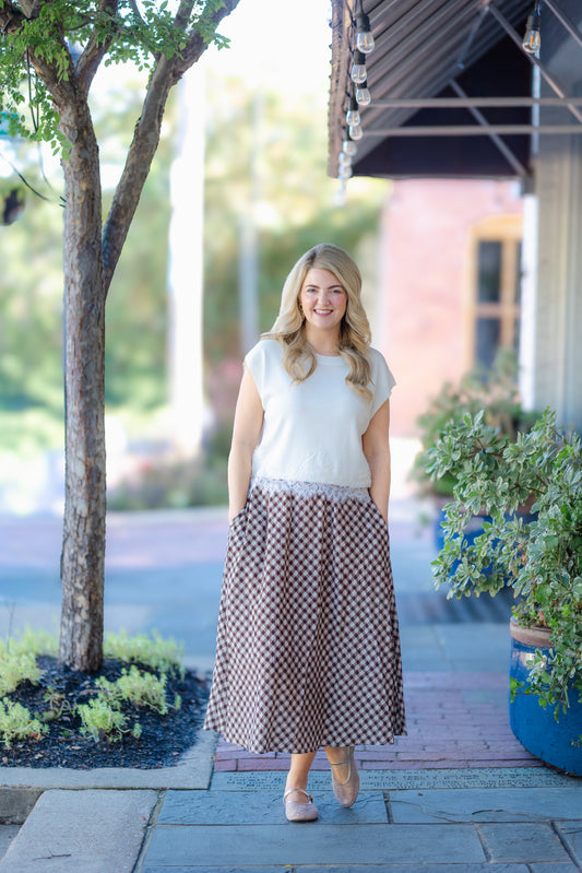 The Camille Top Cream