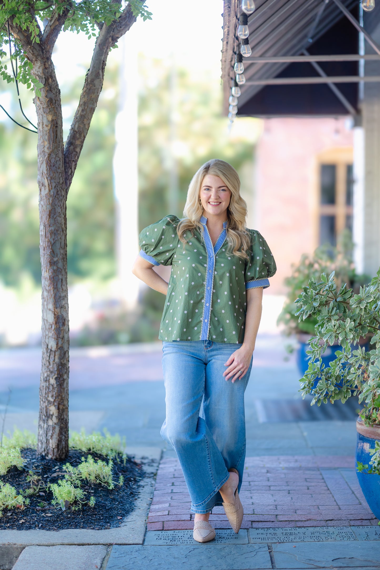The Sutton Top in Olive