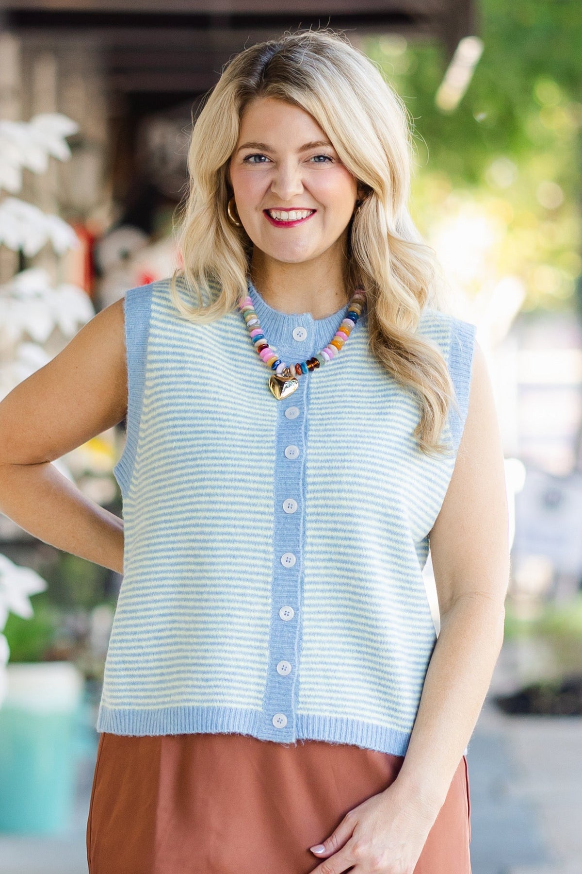 Blue and Yellow Sweater Vest