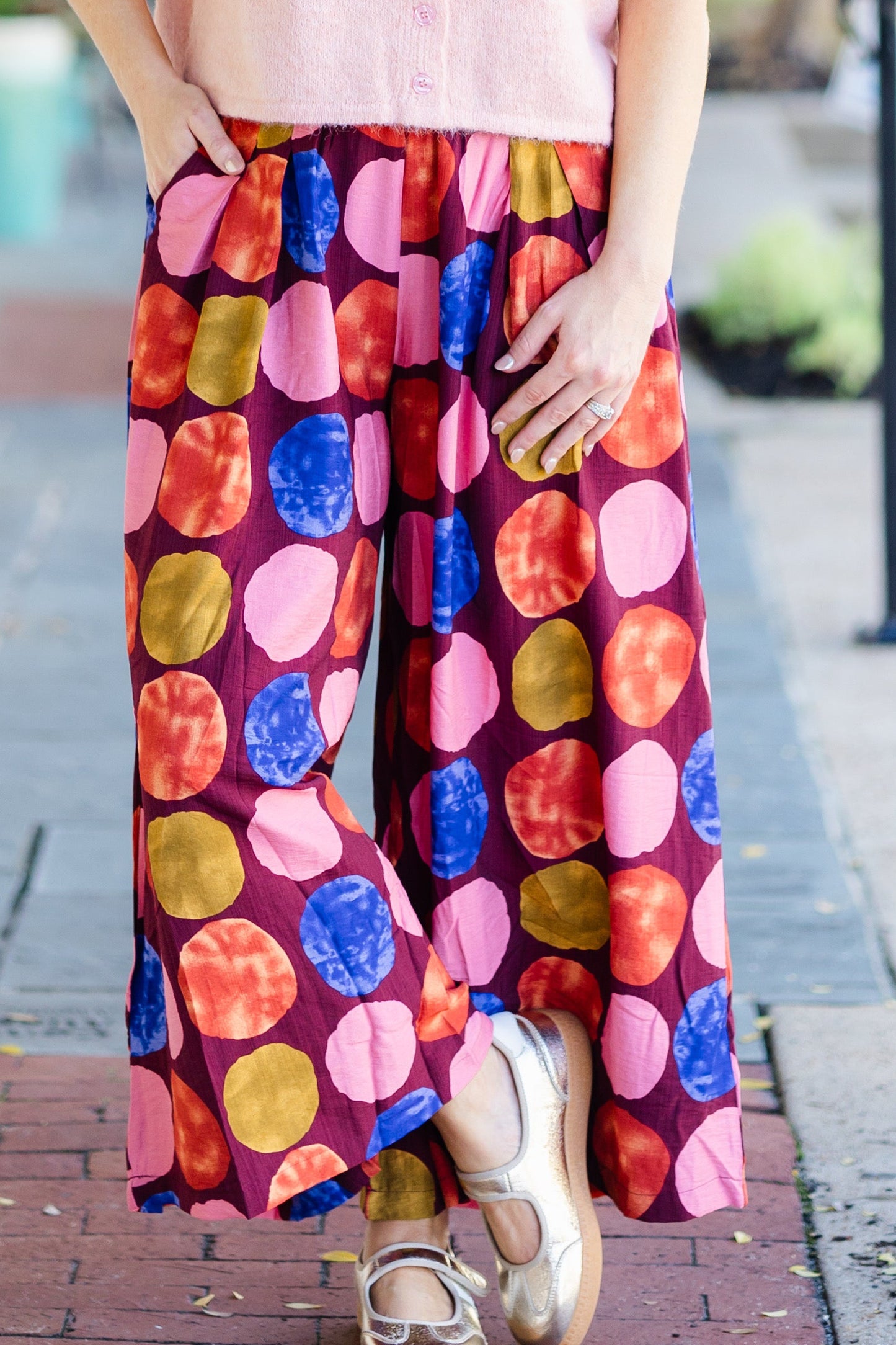 Fall Color Dot Pants
