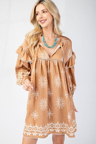 The Perfect Fall Dress-Camel