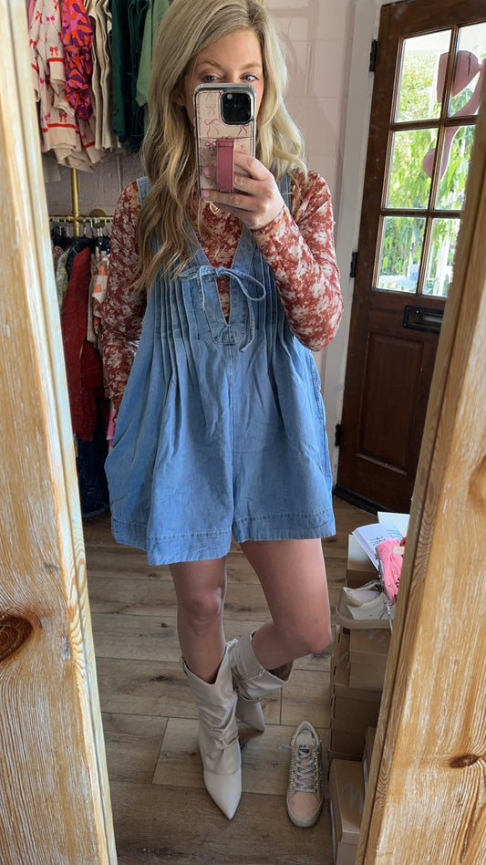 Denim Romper