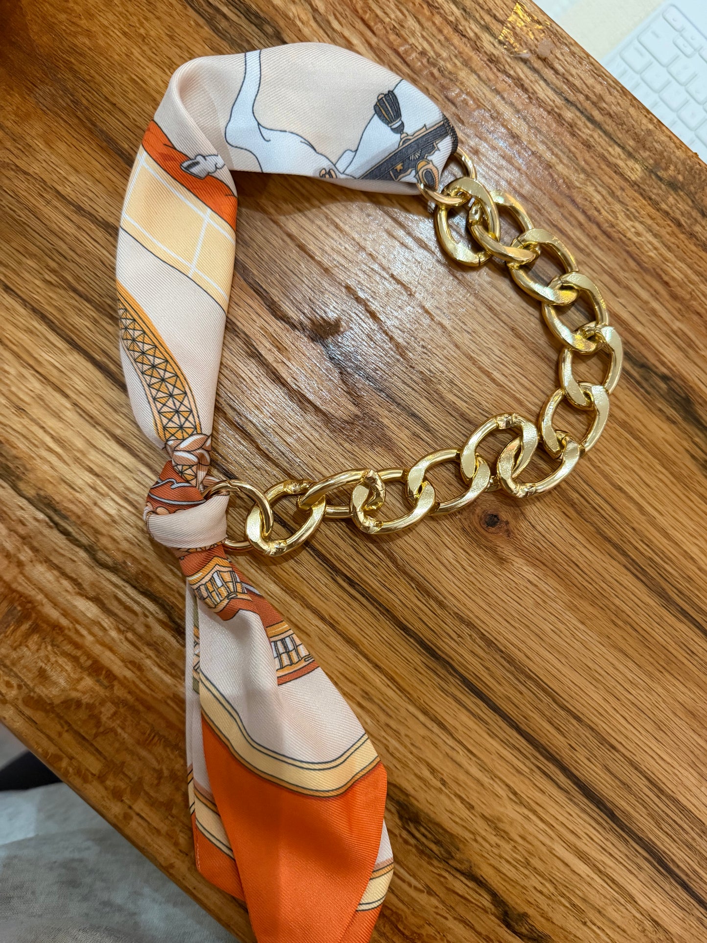 Chain Scarf Necklace