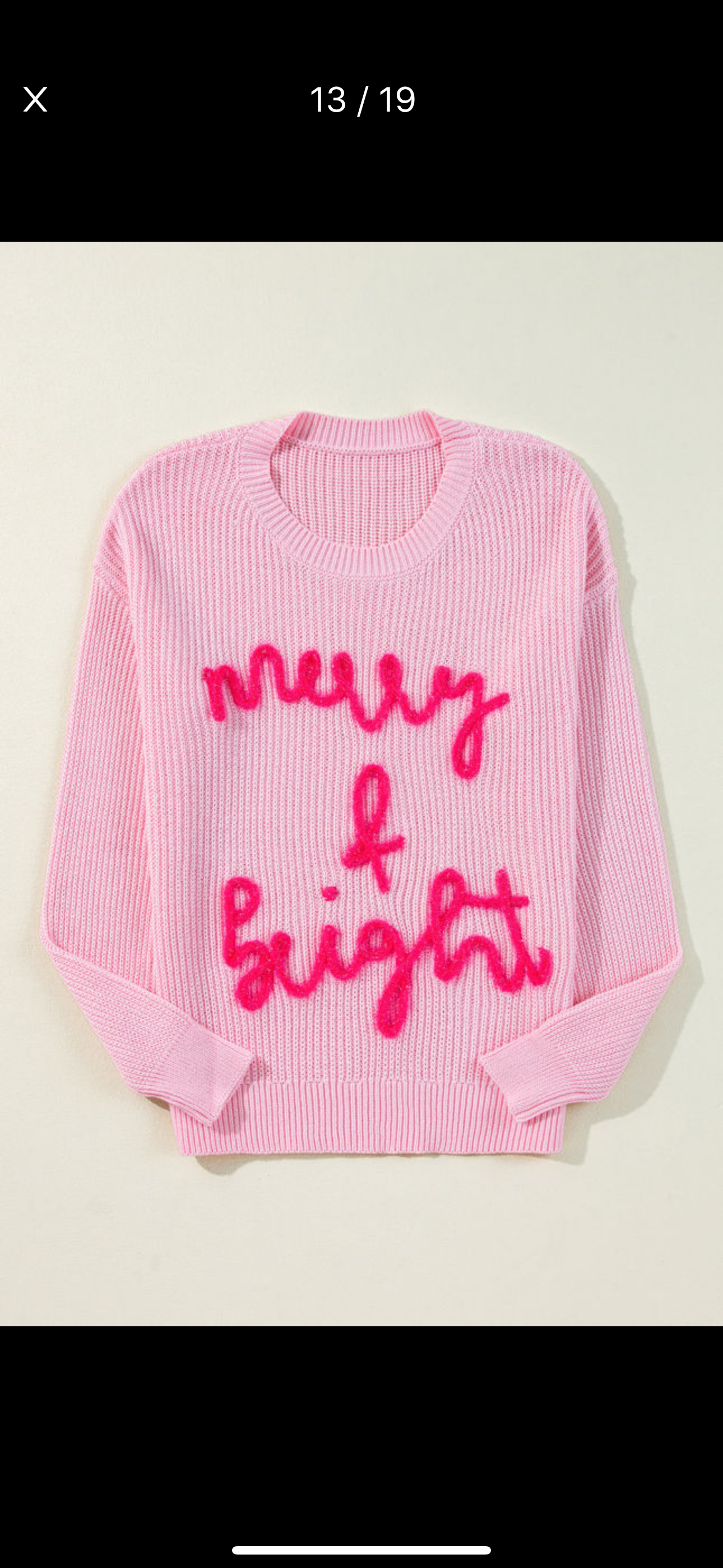 Merry and Bright Tinsel Sweater