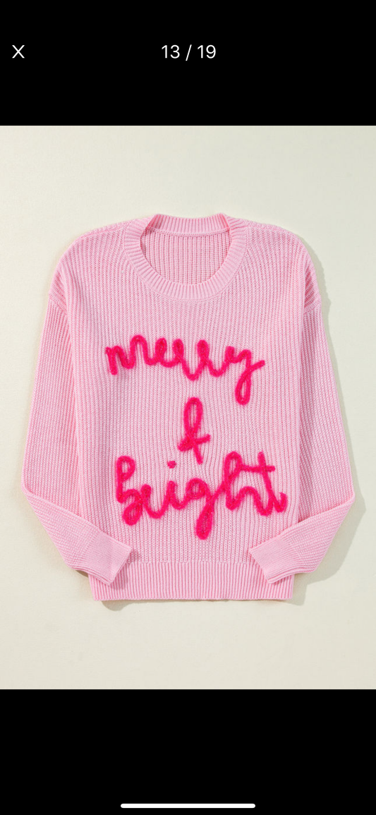 Merry and Bright Tinsel Sweater