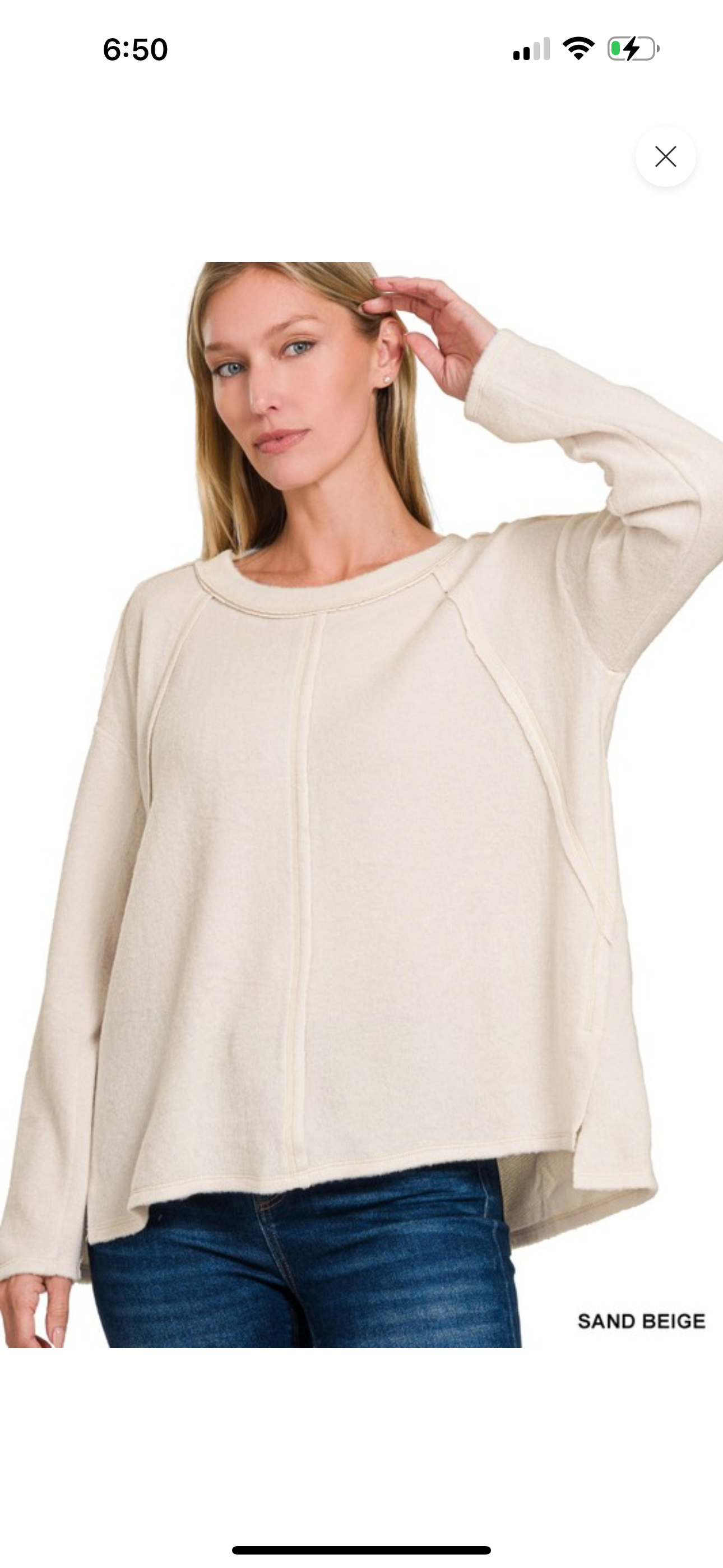 Oversized Cozy Top