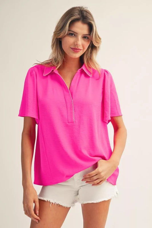 Neon Pink Top