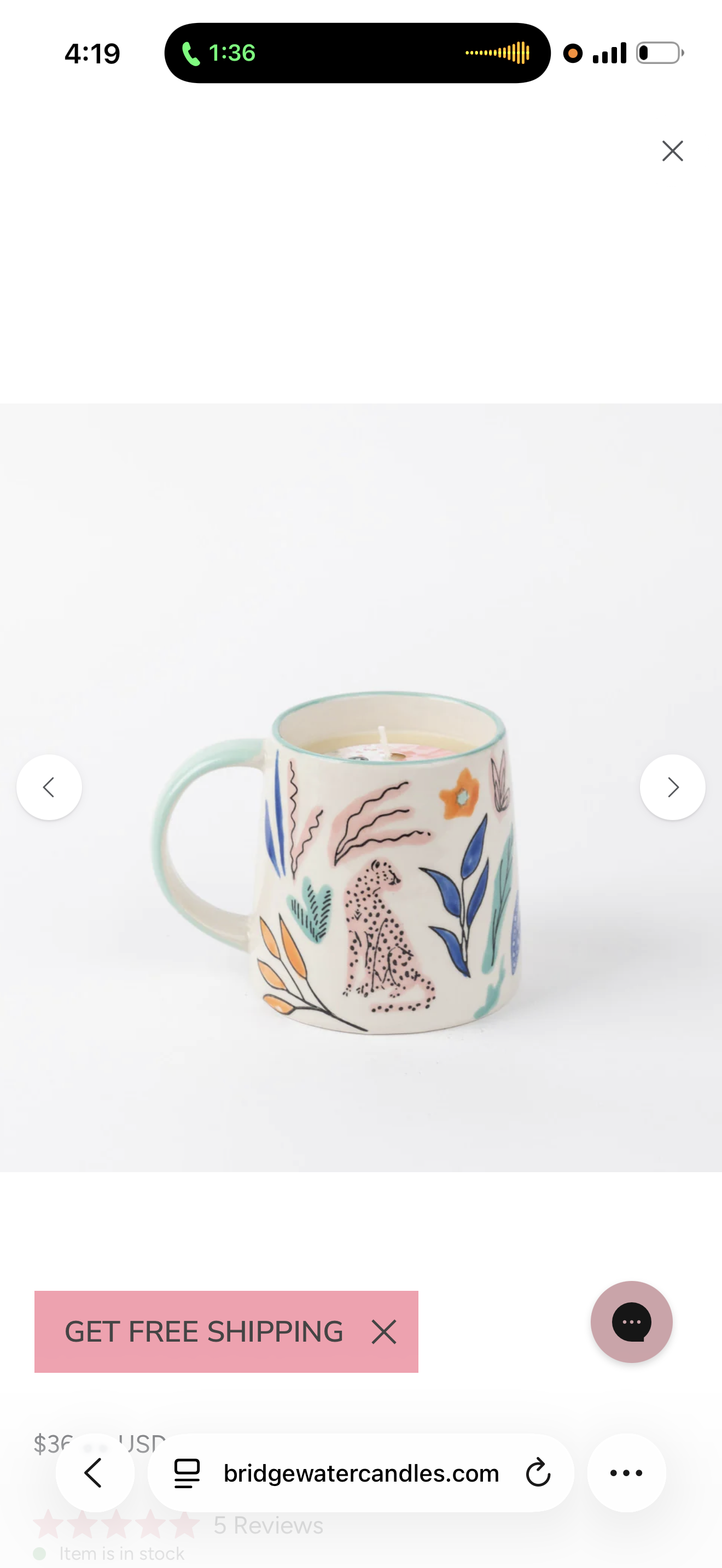 Mug candle