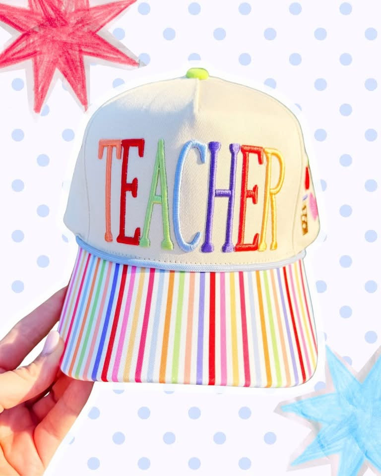 Poppy and Pine Teacher Hat