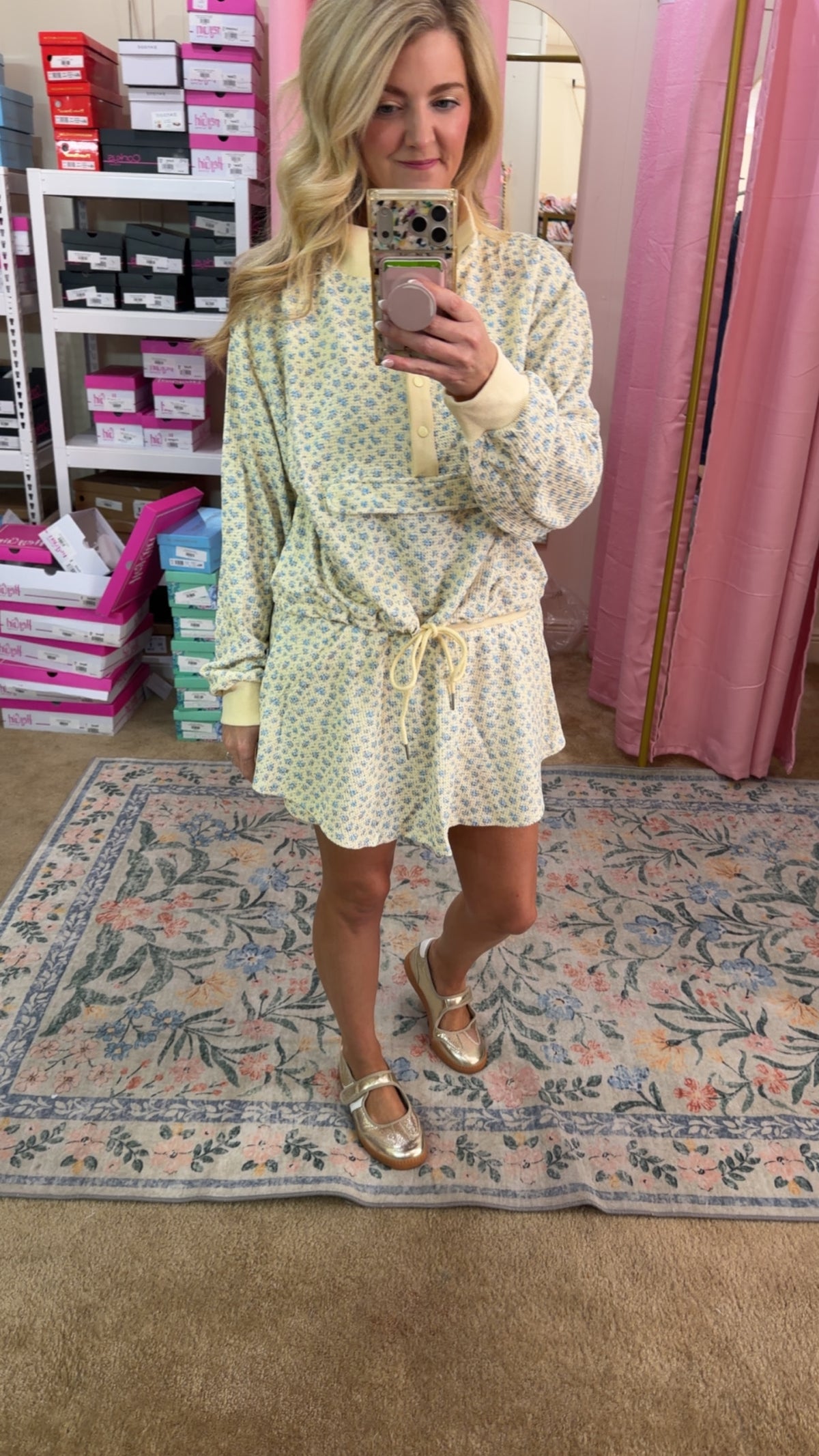 Yellow and Blue Skort Set