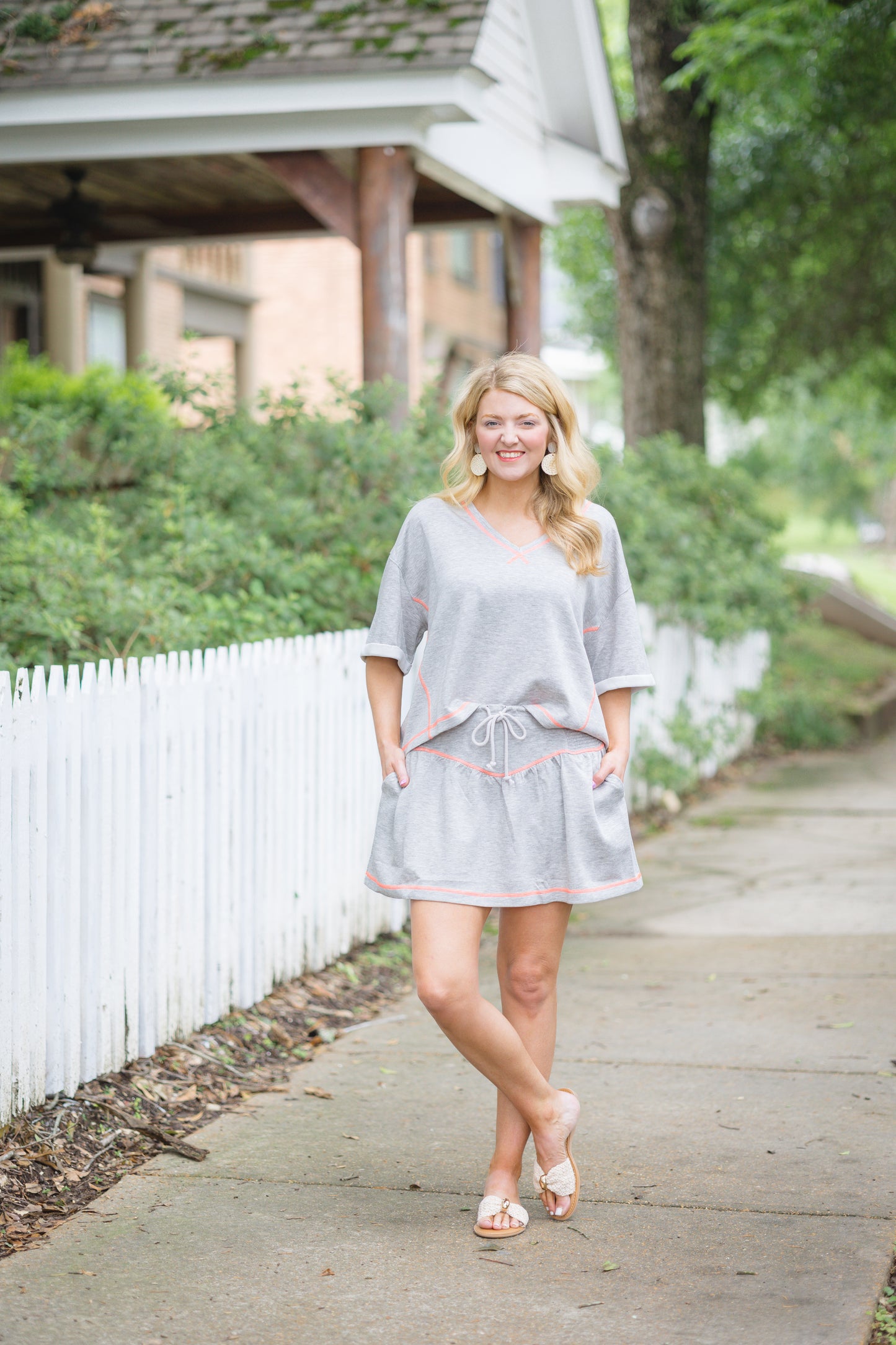 Grey Cutie Skort Set