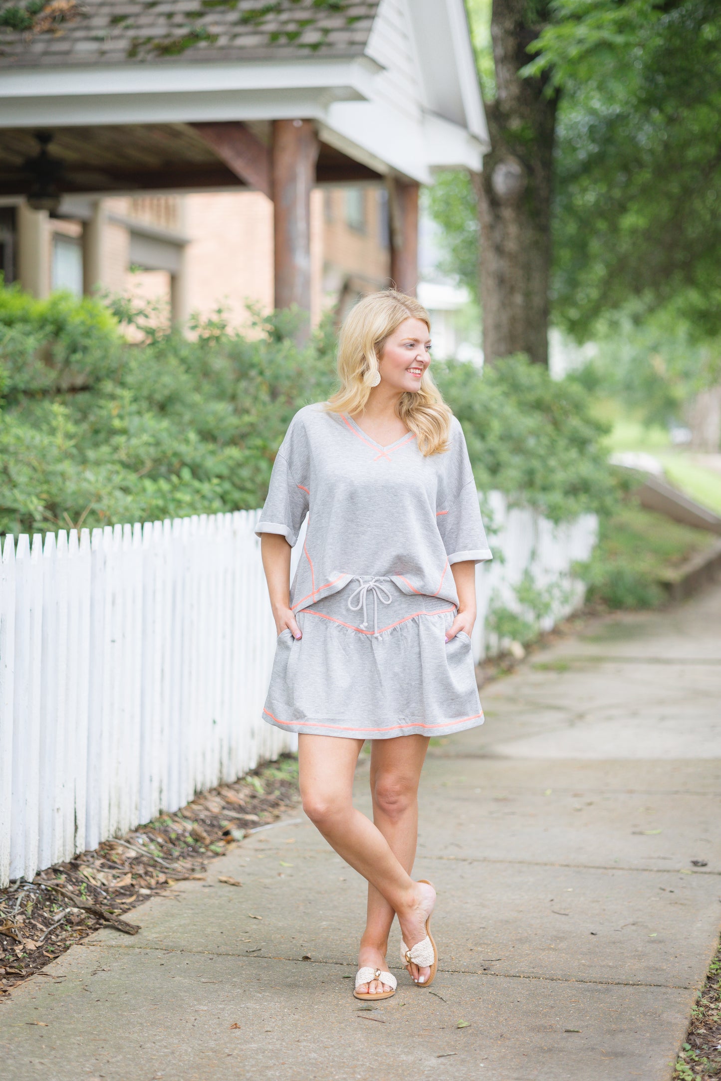 Grey Cutie Skort Set