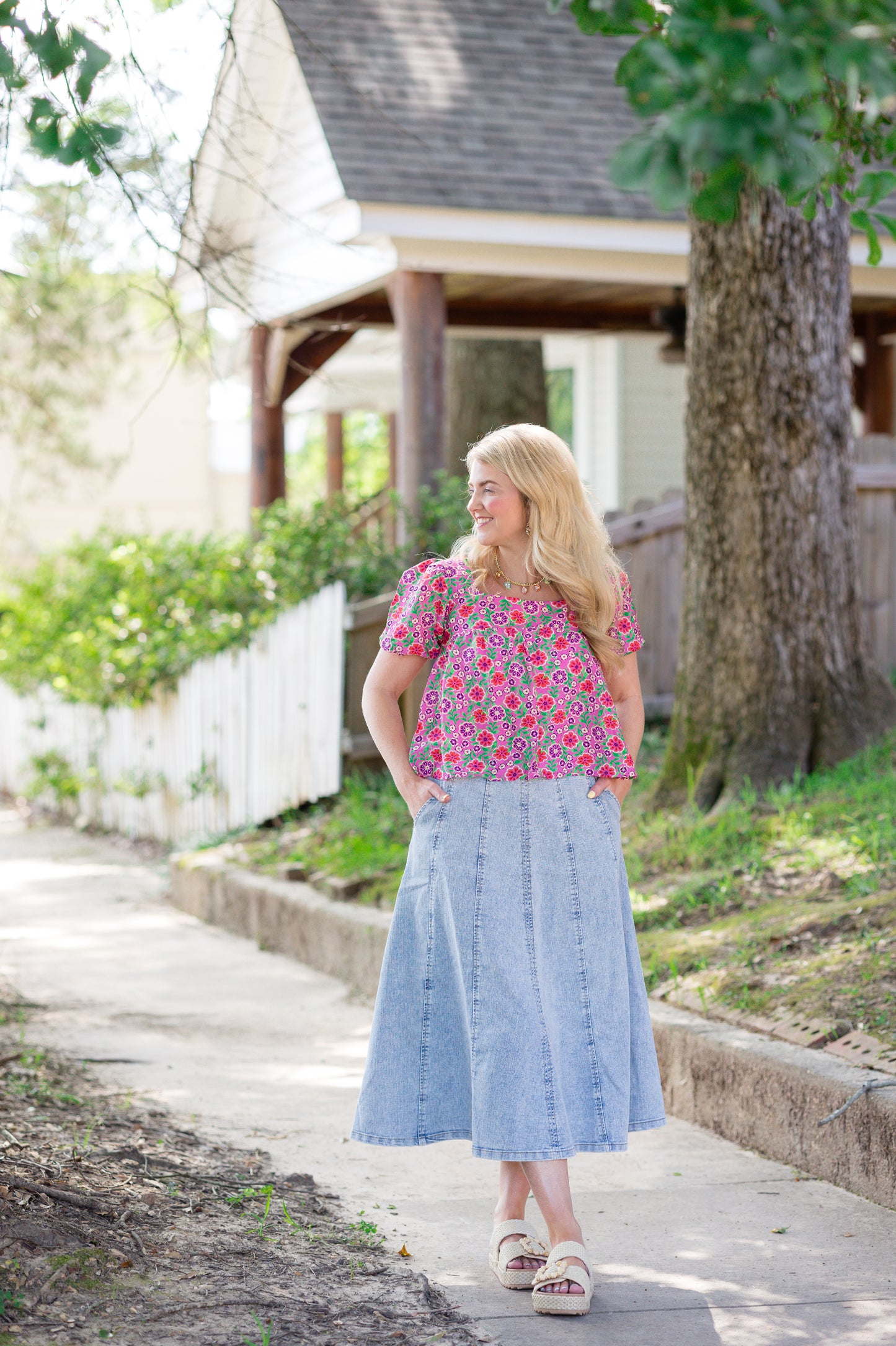 Denim Blue Jean Skirt