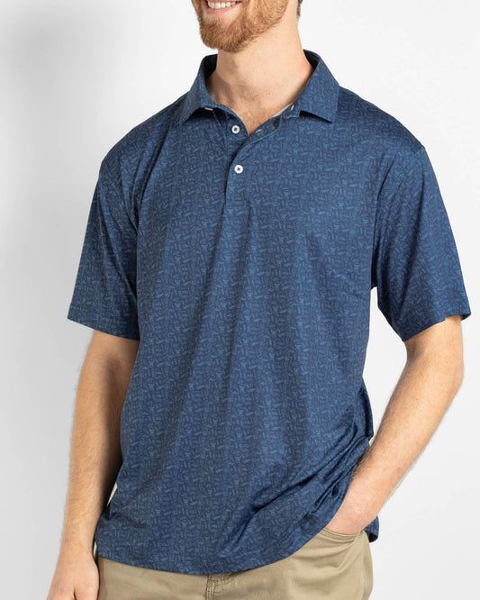 Men's Grill Master Performance Polo BBQ Print