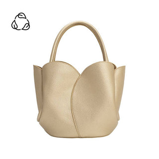 Tulip Gold Recycled Vegan Lthr Top Handle