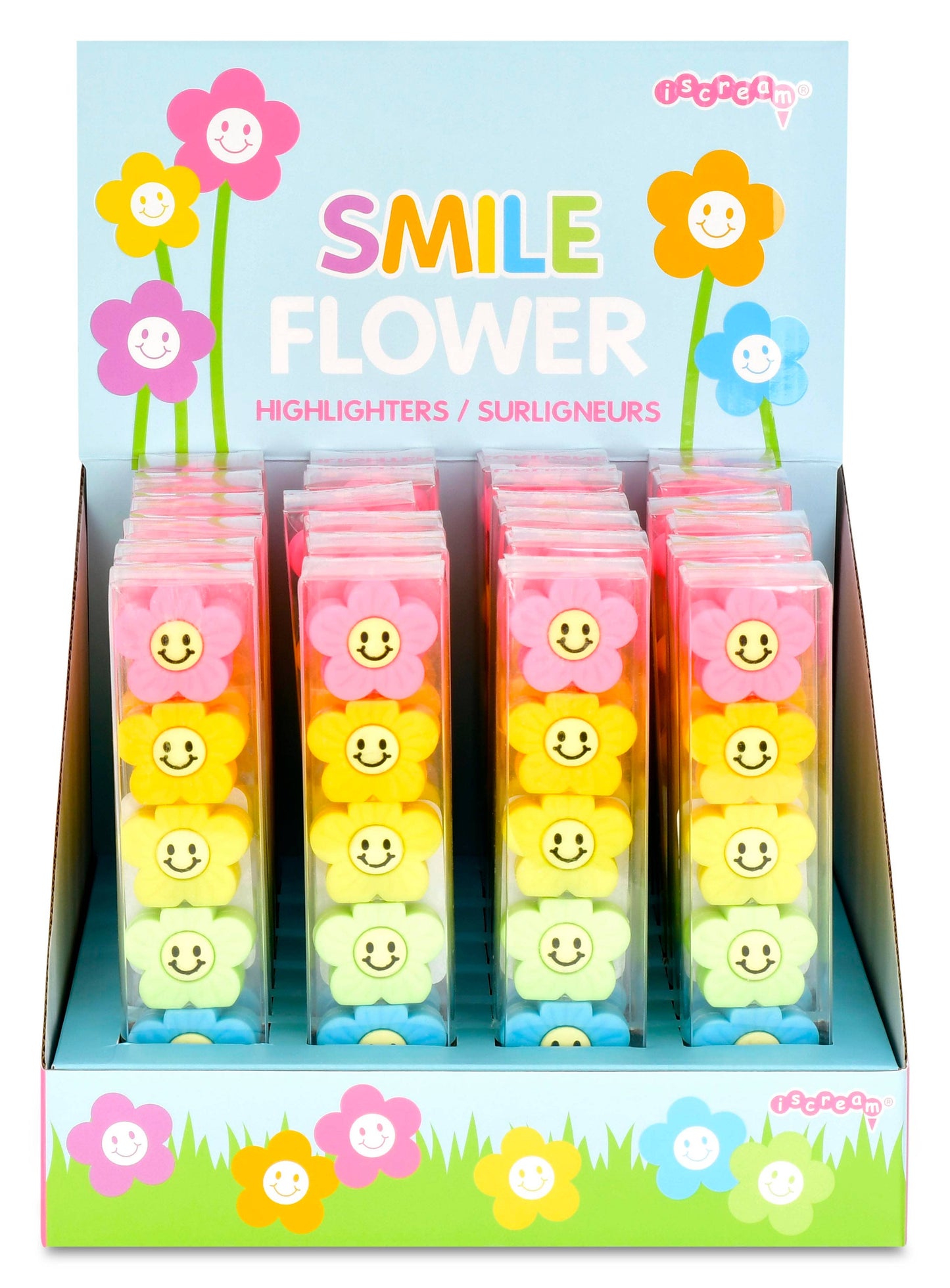 SMILE FLOWER HIGHLIGHTER PDQ - 24 PIECES