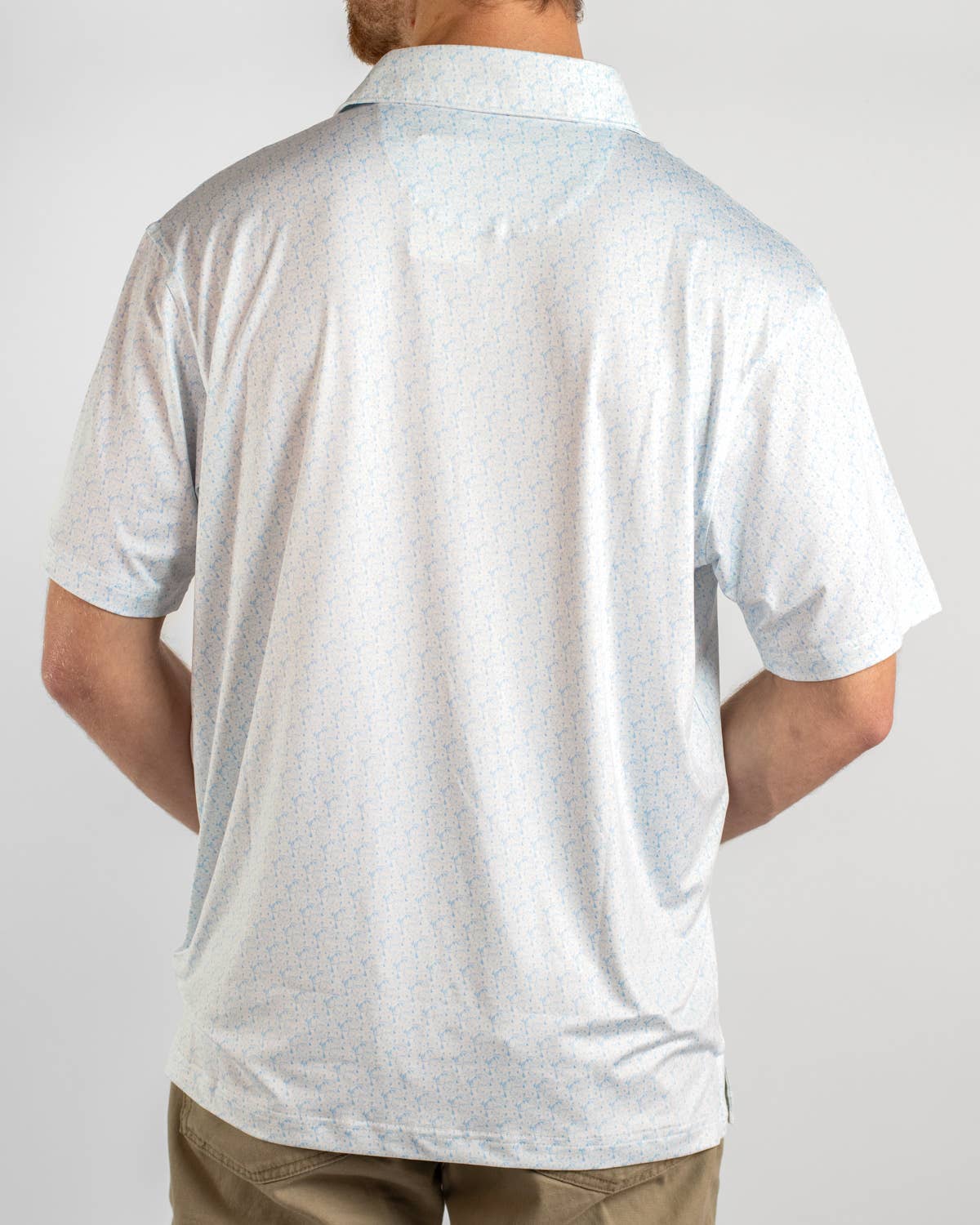 Men's Half Shell Performance Polo Oyster