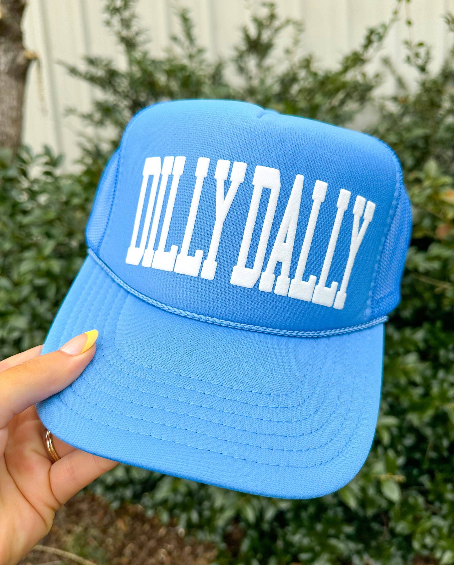 Dilly Dally Cloud Blue Trucker Hat