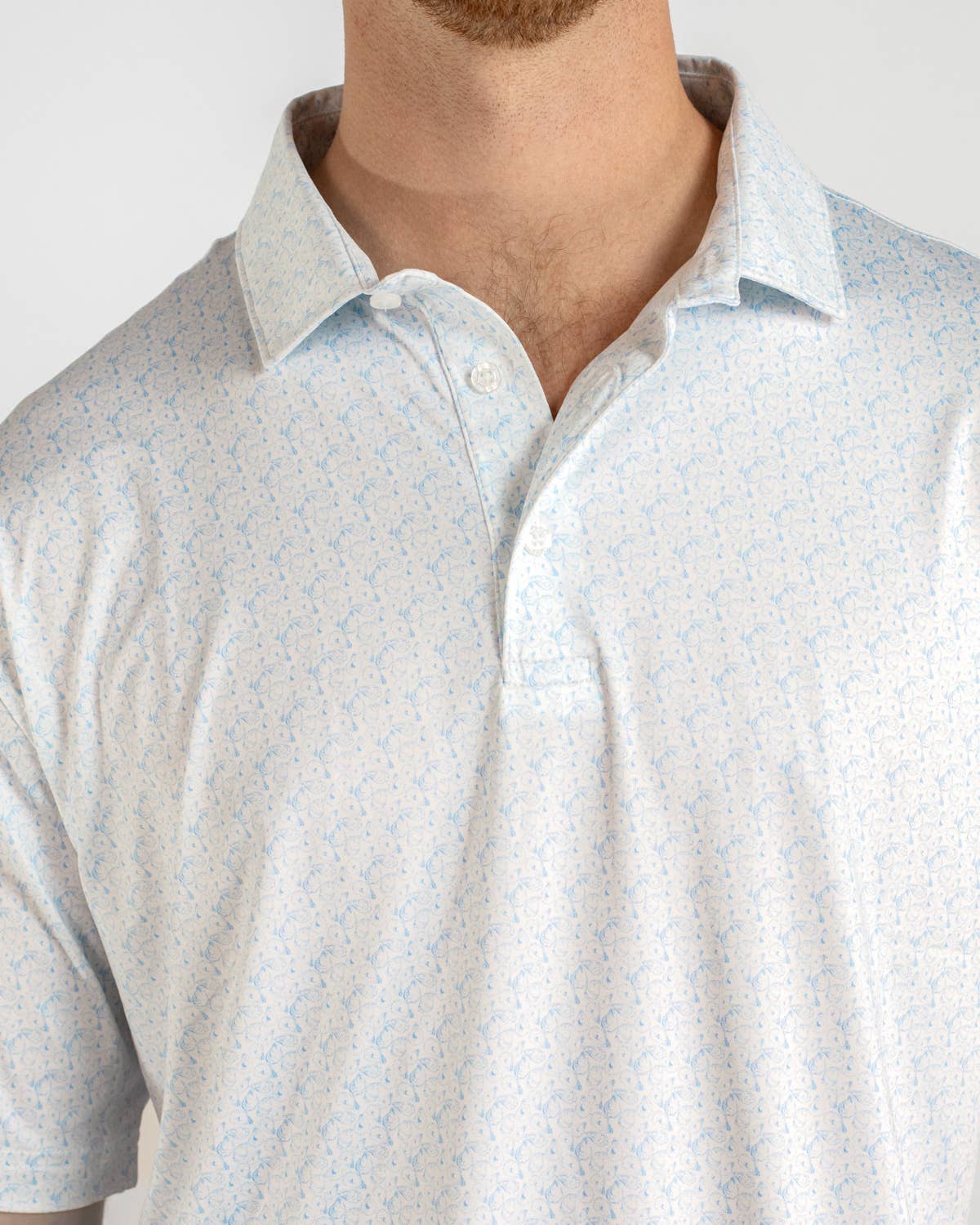 Men's Half Shell Performance Polo Oyster