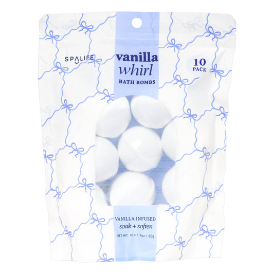 Vanilla Whirl Bath Bombs – 10 Pack