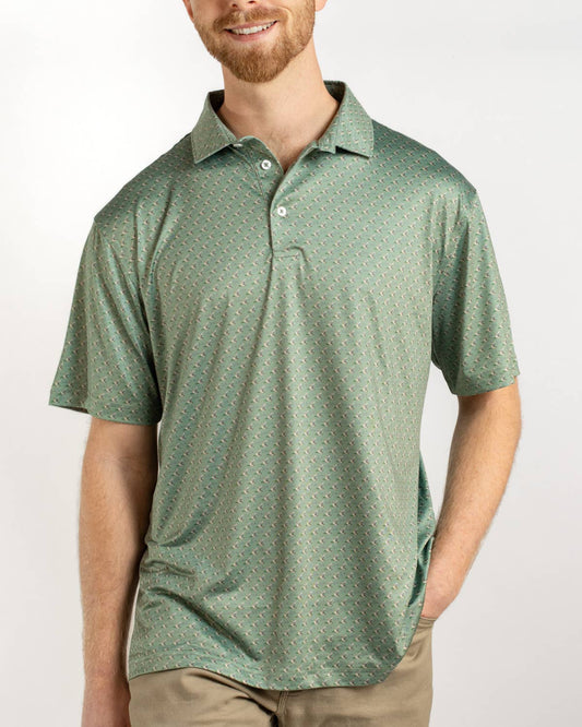 Men's Flying Mallard Performance Polo Mallard Print